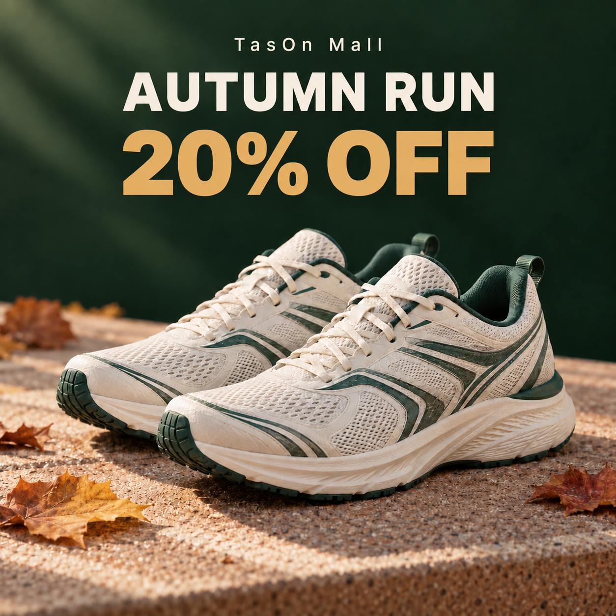 타스온몰 가을 러닝화 캠페인: AUTUMN RUN, 20% OFF